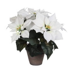 Plante décorative Blanc PVC...