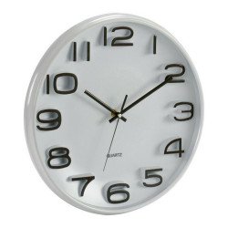 Horloge Murale Noir Blanc Plastique verre