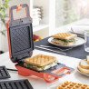 Appareil à Gaufres et à Sandwichs 2 en 1 avec Recettes Wafflicher InnovaGoods