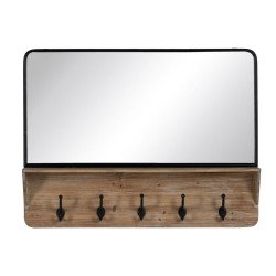 Miroir mural Noir Beige...